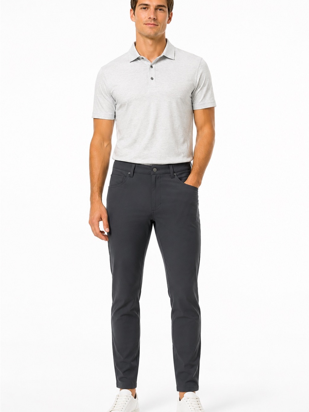 Lululemon ABC Slim Pant Warpstreme Men’s Size 31 Charcoal Stretch Performance